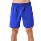 Men's Elastic Waist Athletic Shorts with Above-Knee Length and Relaxed Fit Design