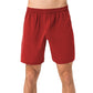 Men's Elastic Waist Athletic Shorts with Above-Knee Length and Relaxed Fit Design