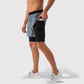 Men's 2-in-1 Training Shorts with Inner Compression Layer and Elastic Waistband