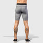 Men's Padded Compression Cycling Shorts with Wide Waistband and Mid-Thigh Length