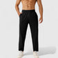 Men's Athletic Training Pants with Elastic Waistband and Straight Leg Fit