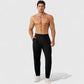 Men's Athletic Training Pants with Elastic Waistband and Straight Leg Fit