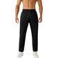 Men's Athletic Training Pants with Elastic Waistband and Straight Leg Fit