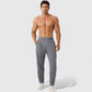 Men's Athletic Training Pants with Elastic Waistband and Straight Leg Fit