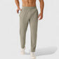 Men's Athletic Training Pants with Elastic Waistband and Straight Leg Fit