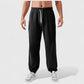 Men's Jogger Pants with Drawstring Waistband and Elastic Cuffs for Active Comfort