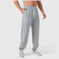 Men's Jogger Pants with Drawstring Waistband and Elastic Cuffs for Active Comfort