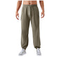 Men's Jogger Pants with Drawstring Waistband and Elastic Cuffs for Active Comfort