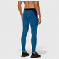 Men's Compression Leggings with Wide Waistband and Side Pocket for Training and Performance