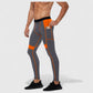Men's Compression Leggings with Wide Waistband and Side Pocket for Training and Performance