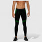 Men's Compression Leggings with Wide Waistband and Side Pocket for Training and Performance