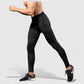 Men's Performance Leggings with Contoured Support Pouch and Seamless Fit for Training and Recovery
