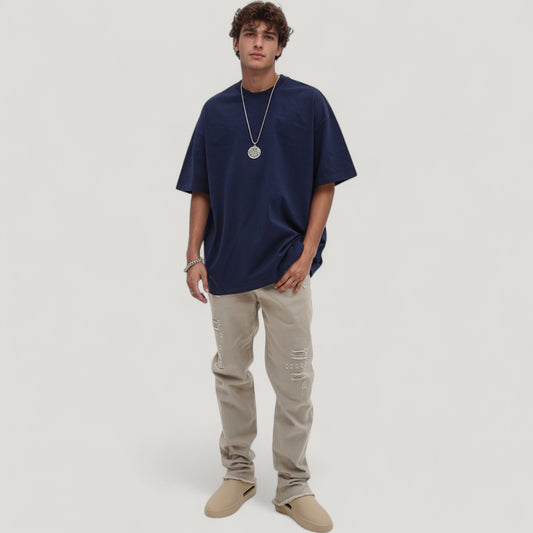 Men's Classic Short Sleeve Crew Neck T-Shirt with Relaxed Fit and Timeless Style