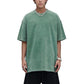 Men's Oversized Short Sleeve Crew Neck T-Shirt with Washed Effect