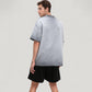 Men's Gradient Short Sleeve Crew Neck T-Shirt with Relaxed Fit and Minimalist Design