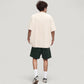 Men's Oversized Short Sleeve Crew Neck T-Shirt with Washed Vintage Look