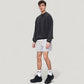 Men's Oversized Crew Neck Long Sleeve Sweatshirt with Relaxed Fit and Minimalist Style