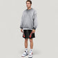 Men's Oversized Crew Neck Long Sleeve Sweatshirt with Dropped Shoulders and Relaxed Fit