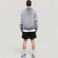 Men's Oversized Crew Neck Long Sleeve Sweatshirt with Dropped Shoulders and Relaxed Fit