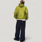 Men's Lightweight Hooded Zip-Up Windbreaker Jacket with Elastic Cuffs