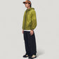 Men's Lightweight Hooded Zip-Up Windbreaker Jacket with Elastic Cuffs