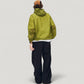 Men's Lightweight Hooded Zip-Up Windbreaker Jacket with Elastic Cuffs