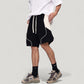 Men's Colorblock Drawstring Waist Relaxed Fit Casual Shorts with Side Pockets