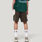 Men's Colorblock Drawstring Waist Relaxed Fit Casual Shorts with Side Pockets