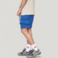Men's Cargo Pocket Drawstring Shorts with Relaxed Fit and Elastic Waist