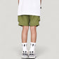 Men's Cargo Pocket Drawstring Shorts with Relaxed Fit and Elastic Waist