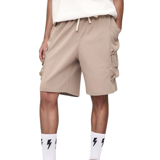 Men's Drawstring Waist Relaxed Fit Everyday Casual Shorts with Side Pockets