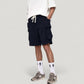 Men's Drawstring Waist Relaxed Fit Everyday Casual Shorts with Side Pockets