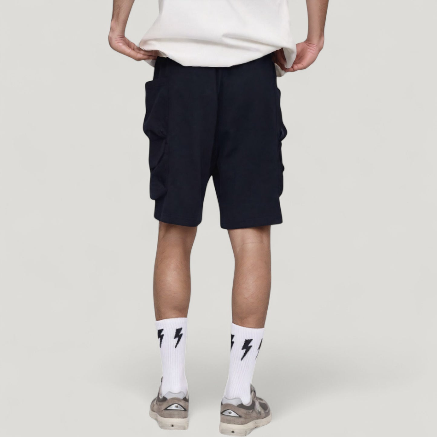 Men's Drawstring Waist Relaxed Fit Everyday Casual Shorts with Side Pockets