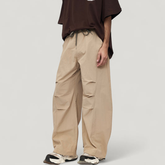 Men's Wide Leg Relaxed Fit Drawstring Waist Casual Sweatpants