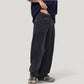 Men's Wide Leg Relaxed Fit Pants with Classic Five-Pocket Design