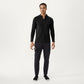 Men's Long Sleeve Quarter Zip Athletic Top with Mock Neck and Stretch Performance Fabric