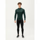 Men's Long Sleeve Quarter Zip Compression Athletic Top with Stretch Fabric and Mock Neck