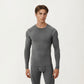 Men's Long Sleeve Compression Base Layer Top with Stretch Fit and Moisture-Wicking Fabric
