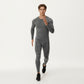 Men's Long Sleeve Compression Base Layer Top with Stretch Fit and Moisture-Wicking Fabric