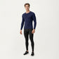 Men's Long Sleeve Compression Base Layer Top with Stretch Fit and Moisture-Wicking Fabric