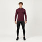 Men's Long Sleeve Quarter Zip Compression Athletic Shirt with Mock Neck and Performance Stretch Fabric