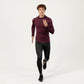 Men's Long Sleeve Quarter Zip Compression Athletic Shirt with Mock Neck and Performance Stretch Fabric
