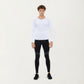 Men's Long Sleeve Crew Neck Compression Shirt with Stretch Fabric and Athletic Fit