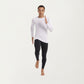 Men's Long Sleeve Crew Neck Compression Athletic Top with Stretch Fabric and Contrast Stitching
