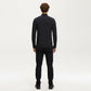 Men's Long Sleeve Half Zip Performance Top with Secure Chest Pocket and Stretch Knit Fabric