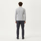 Men's Long Sleeve Half Zip Performance Top with Secure Chest Pocket and Stretch Knit Fabric