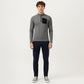 Men's Long Sleeve Half Zip Performance Top with Secure Chest Pocket and Stretch Knit Fabric