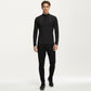 Men's Long Sleeve Half Zip Performance Top with Lightweight Stretch Knit Fabric