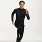 Men's Long Sleeve Half Zip Performance Top with Lightweight Stretch Knit Fabric