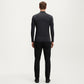 Men's Long Sleeve Half Zip Performance Top with Lightweight Stretch Knit Fabric